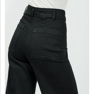 Zara Black Marine Straight Jeans